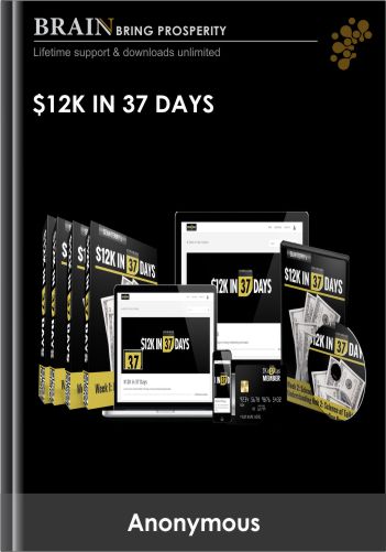 $12k in 37 Days 4 Week Master Class – Sean Terry