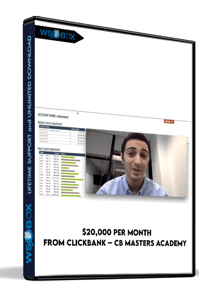 $20,000 Per Month From Clickbank – CB Masters Academy