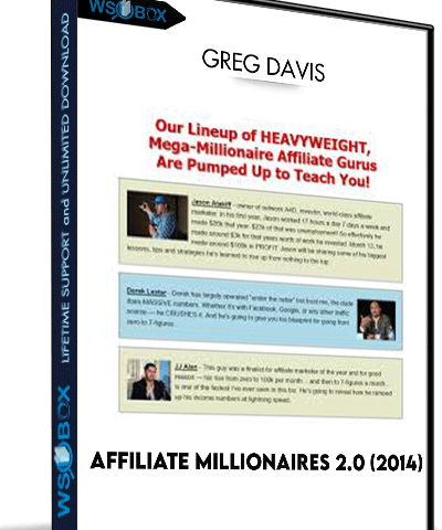 AFFILIATE MILLIONAIRES 2.0 (2014) – GREG DAVIS
