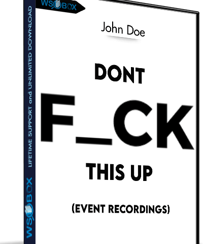 Dont F_Ck This Up (Event Recordings)