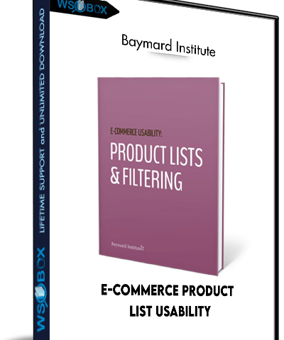 E-Commerce Product List Usability – Baymard Institute