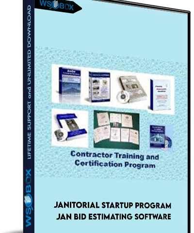 Janitorial Startup Program + JAN BID Estimating Software