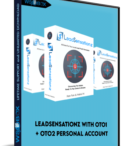 LeadSensationz With OTO1 + OTO2 Personal Account
