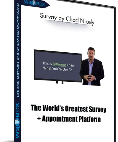 Survay By Chad Nicely – The World’s Greatest Survey + Appointment Platform