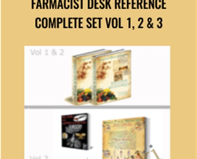 Farmacist Desk Reference Complete Set Vol 1, 2 & 3 – Don Tolman