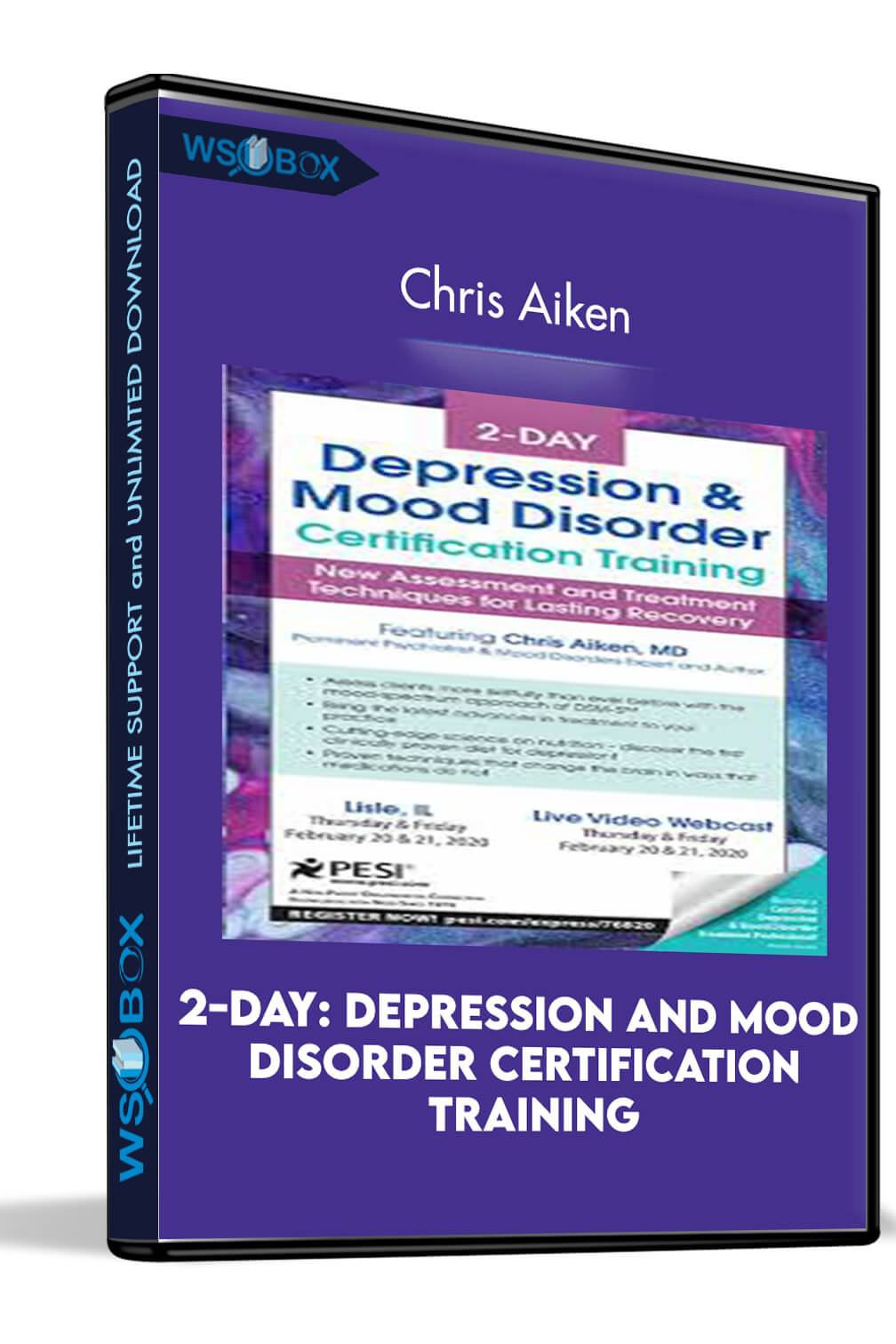 2-Day: Depression and Mood Disorder Certification Training: New Assessment and Treatment Techniques for Lasting Recovery – Chris Aiken