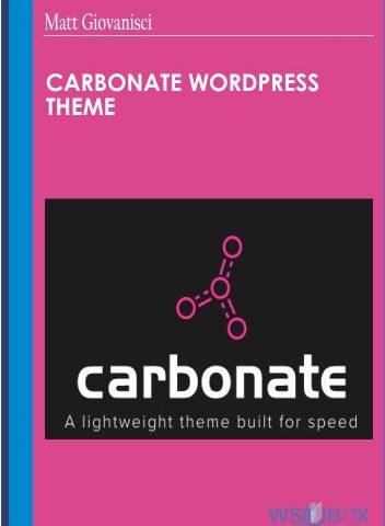 Carbonate WordPress Theme – Matt Giovanisci