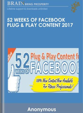 52 Weeks Of Facebook Plug & Play Content 2017 – Alicia Streger
