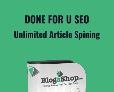 Done For U SEO and Unlimited Article Spining - eBokly - Library of new courses!