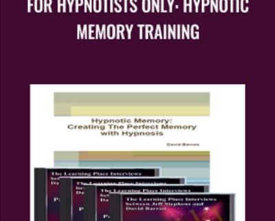 For Hypnotists Only Hypnotic Memory Training - eBokly - Library of new courses!