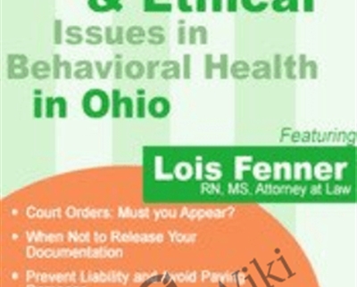 Legal and Ethical Issues in Behavioral Health in Ohio 1 - eBokly - Library of new courses!