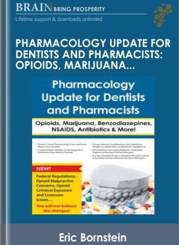 Pharmacology Update For Dentists And Pharmacists: Opioids, Marijuana, Benzodiazepines, NSAIDS, Antibiotics & More – Eric Bornstein