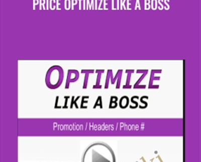 Price Optimize Like a Boss - eBokly - Library of new courses!