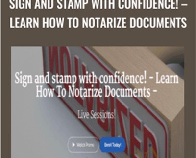 Sign And Stamp With Confidence! – Learn How To Notarize Documents – Andre C Hatchett
