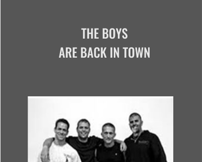 The Boys Are Back In Town – Steve Cotter, Nate Morrison, Steve Maxwell & Mike Mahler