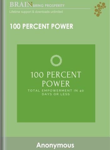 Total Enlightenment Coaching – 100 Percent Power – Gloria