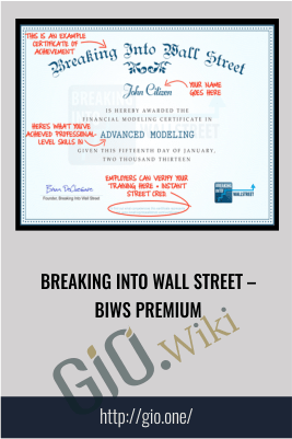 Breaking into Wall Street E28093 BIWS Premium - eBokly - Library of new courses!