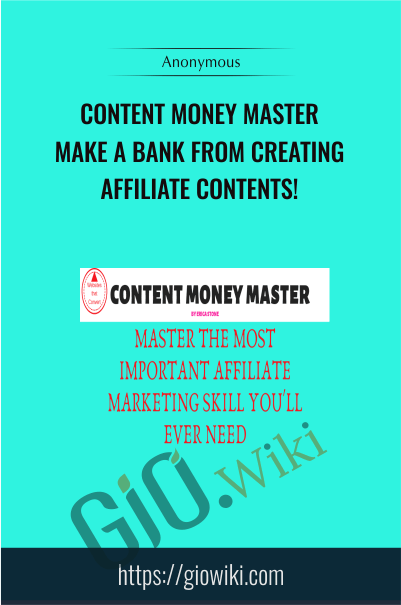 Content Money Master Make A Bank From Creating Affiliate Contents - eBokly - Library of new courses!