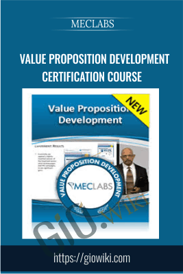 MECLABS Value Proposition Development Certification Course - eBokly - Library of new courses!