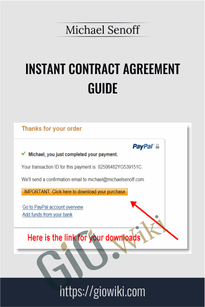 Michael Senoff E28093 Instant Contract Agreement Guide - eBokly - Library of new courses!