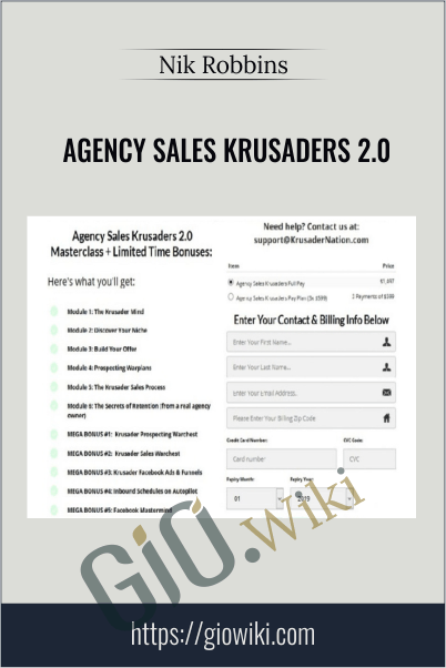 Nik Robbins E28093 Agency Sales Krusaders 2 0 - eBokly - Library of new courses!