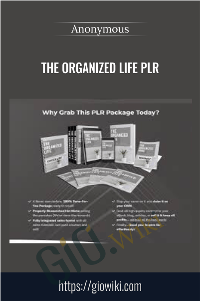 The Organized Life PLR - eBokly - Library of new courses!