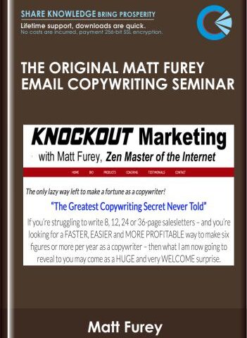 The Original Matt Furey Email Copywriting Seminar – Matt Furey