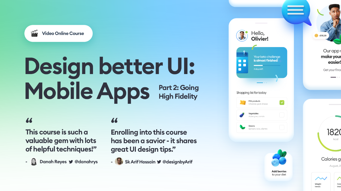 Going High Fidelity UI in Mobile Apps - Video Course 2 - Hype4 Academy