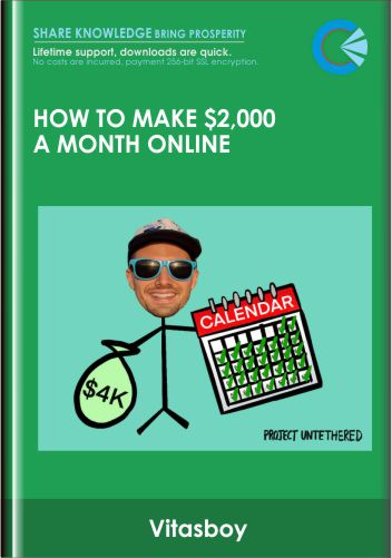 How To Make $2,000 a Month Online - Vitasboy