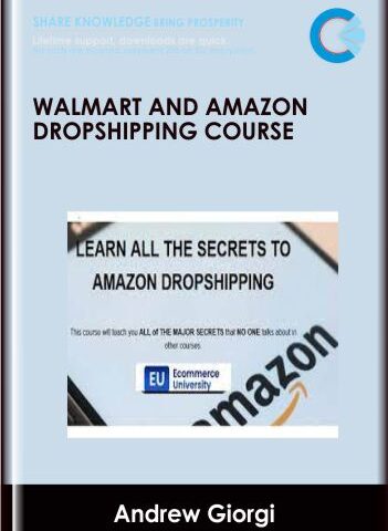 Walmart And Amazon Dropshipping Course – Andrew Giorgi