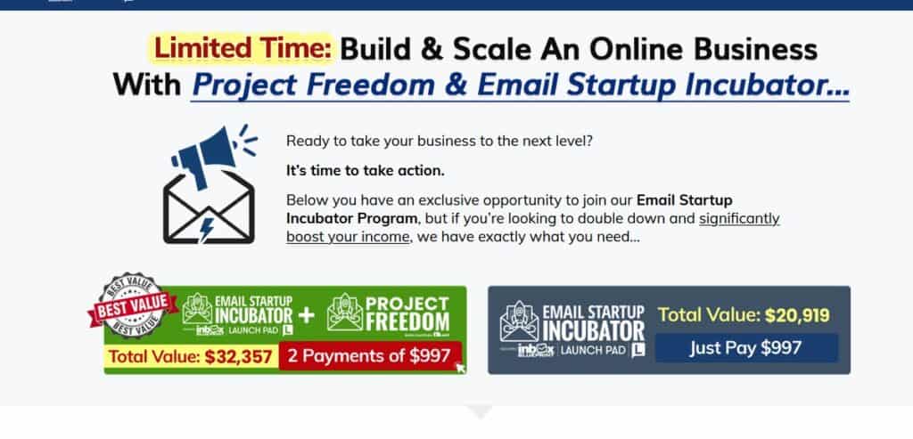 Project Freedom + Email Startup Incubator 2022 - Anik Singal 