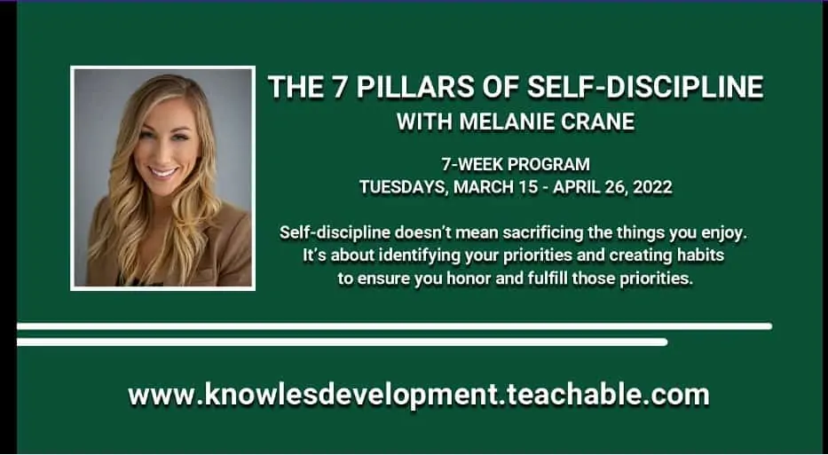 The 7 Pillars Of Self-Discipline - Melanie Crane
