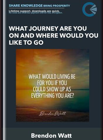 What Journey Are You On And Where Would You Like To Go – Brendon Watt