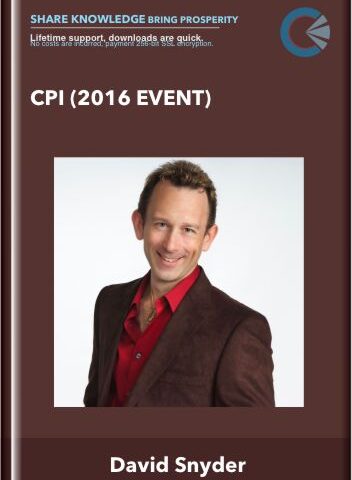 Cpi (2016 Event) – David Snyder