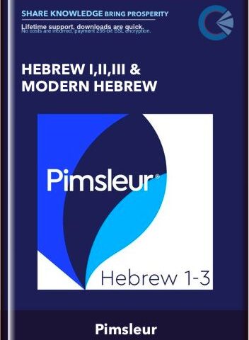 Hebrew I,II,III & Modern Hebrew – Pimsleur