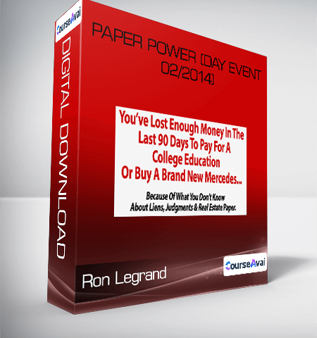Ron Legrand – Paper Power (Day Event 02/2014)