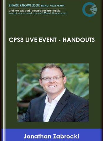 CPS3 Live Event  –  Handouts  –  Jonathan Zabrocki