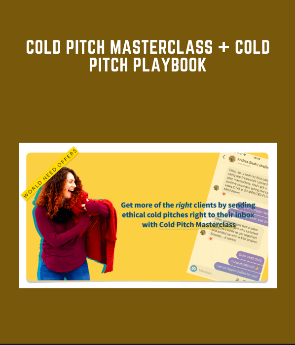 Cold Pitch Masterclass + Cold Pitch Playbook  -  Bree Weber