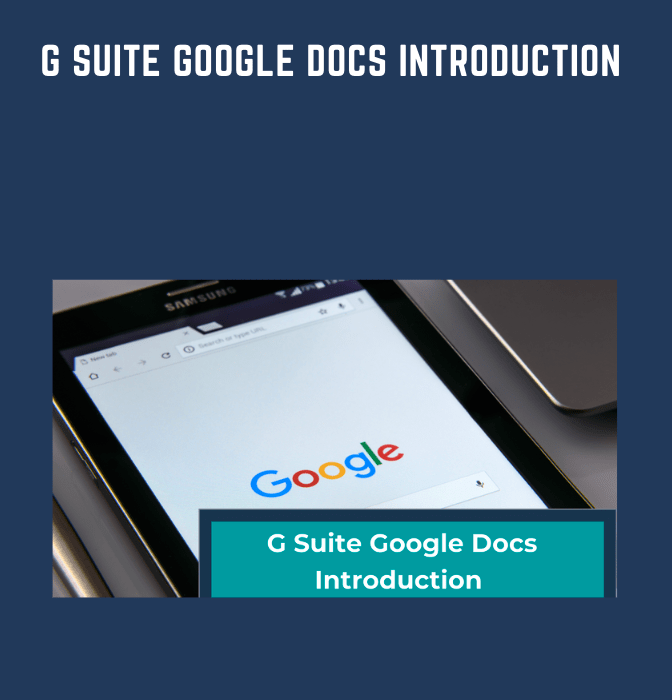 G Suite Google Docs Introduction  -  Stone River Elearning
