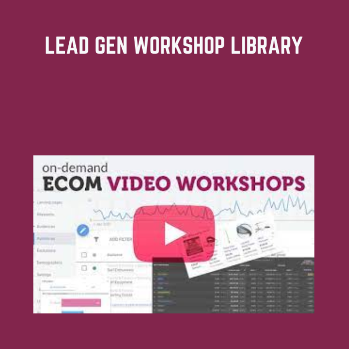 Lead Gen Workshop Library - Ed Leake (God Tier Ads) - $89