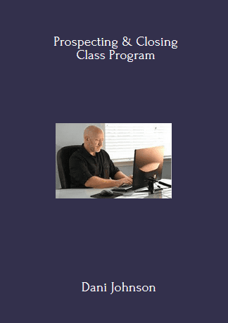 Available Only $17, Prospecting & Closing Class –  Dani Johnson Course